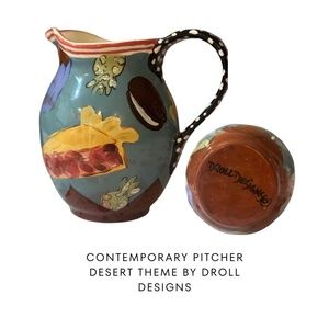 Desert Theme Contemporary Pitcher by Droll Designs